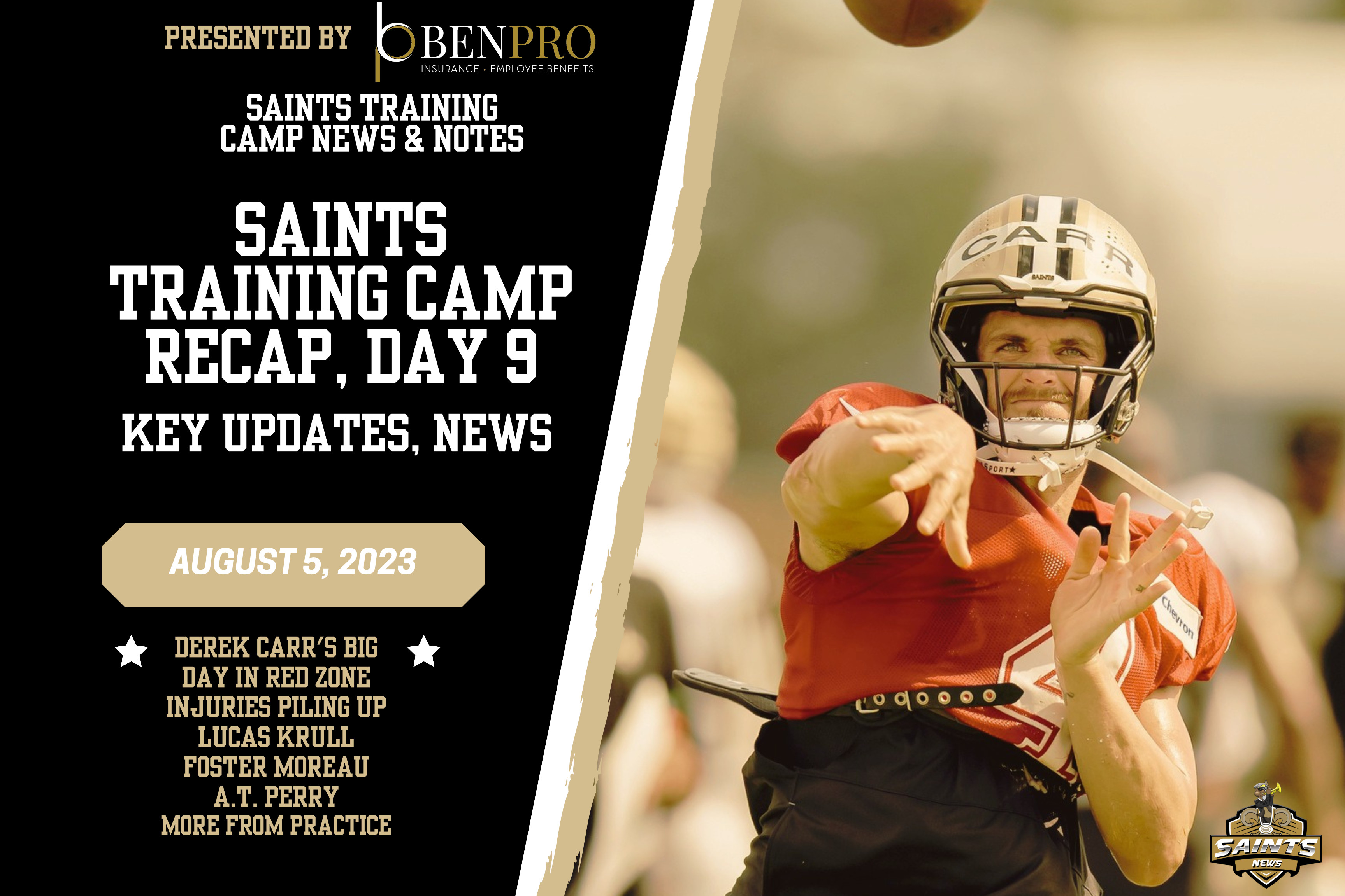 2022 NFL Training Camp Report August 9: New Orleans Saints QB