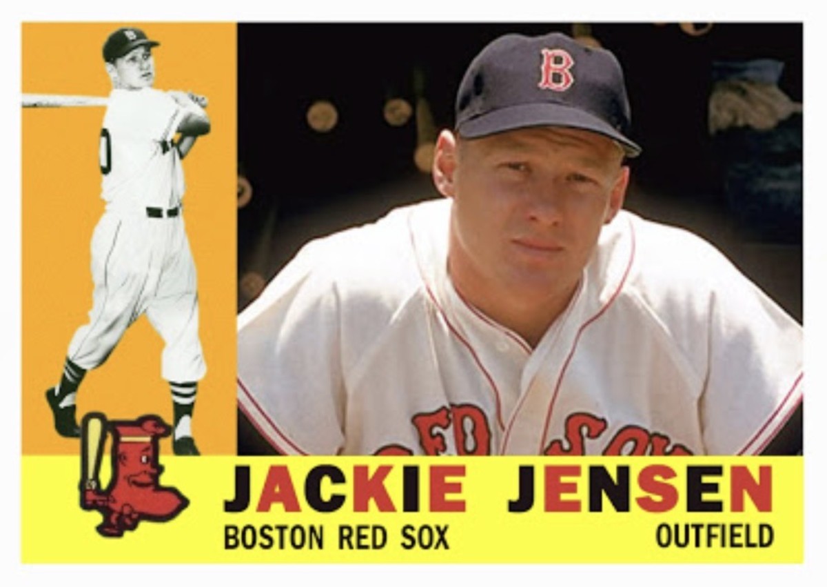 Jackie Jensen's 1960 Topps baseball card