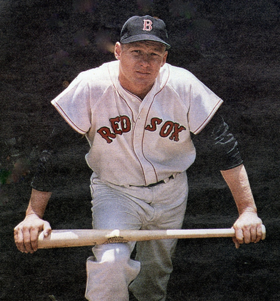 Jackie Jensen with the Red Sox