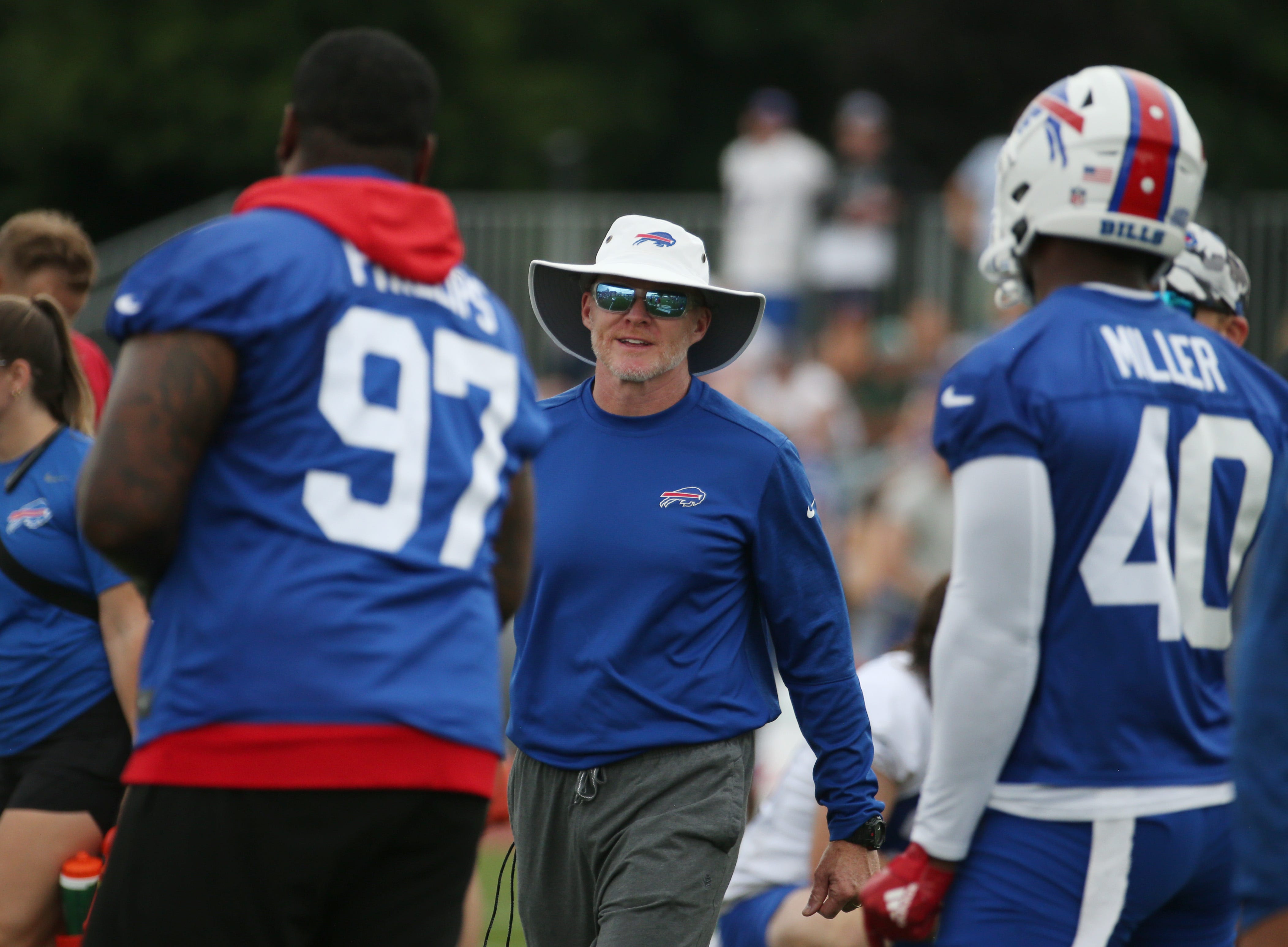 Buffalo Bills defensive tackle Jordan Phillips (97) looks on