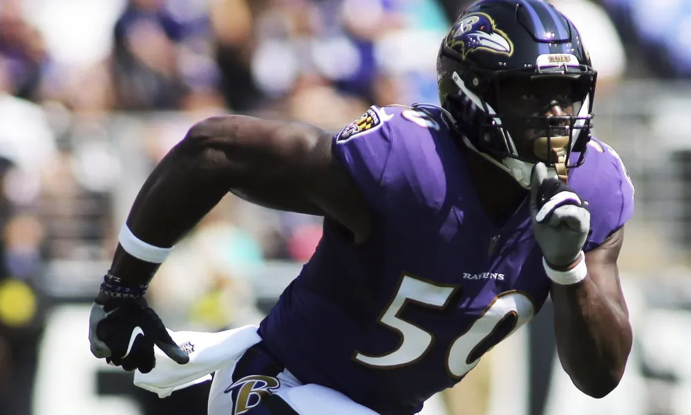 Justin Houston is getting a closer look from Baltimore Ravens