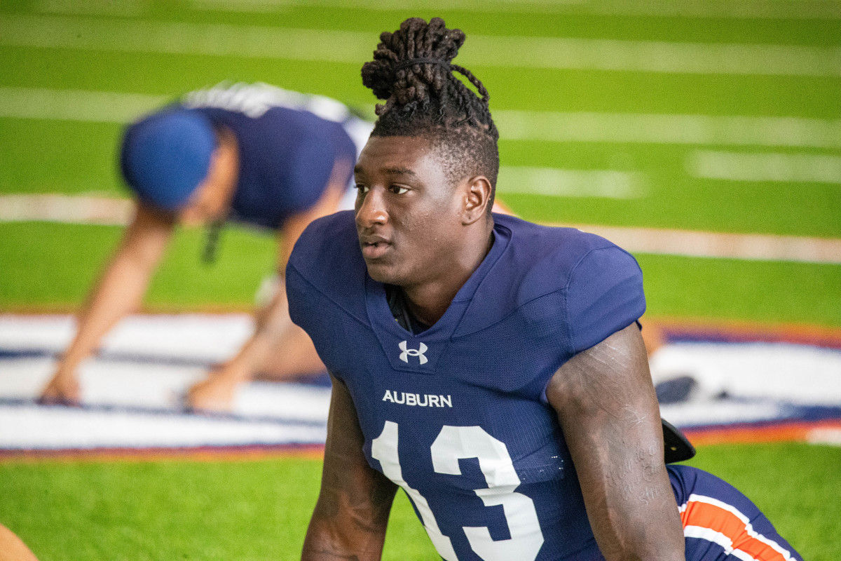 Rivaldo Fairweather at Auburn football practice - Eric Starling/Auburn Daily