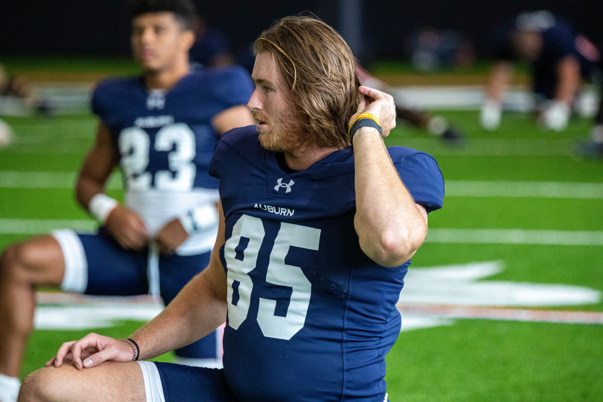 Tyler Fromm at Auburn football practice - Eric Starling/Auburn Daily