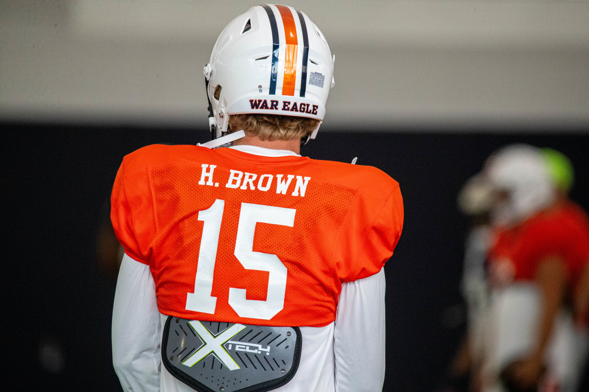 Hank Brown at Auburn football practice - Eric Starling/Auburn Daily