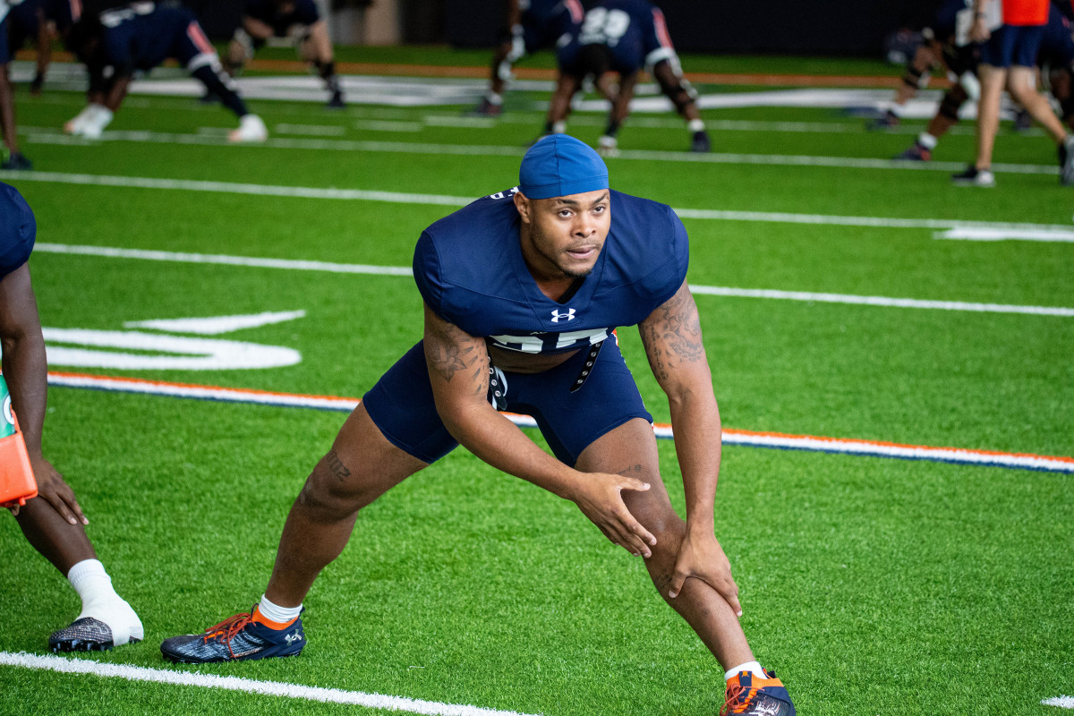 Jarquez Hunter at Auburn football practice - Eric Starling/Auburn Daily