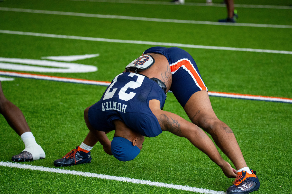 Jarquez Hunter at Auburn football practice - Eric Starling/Auburn Daily