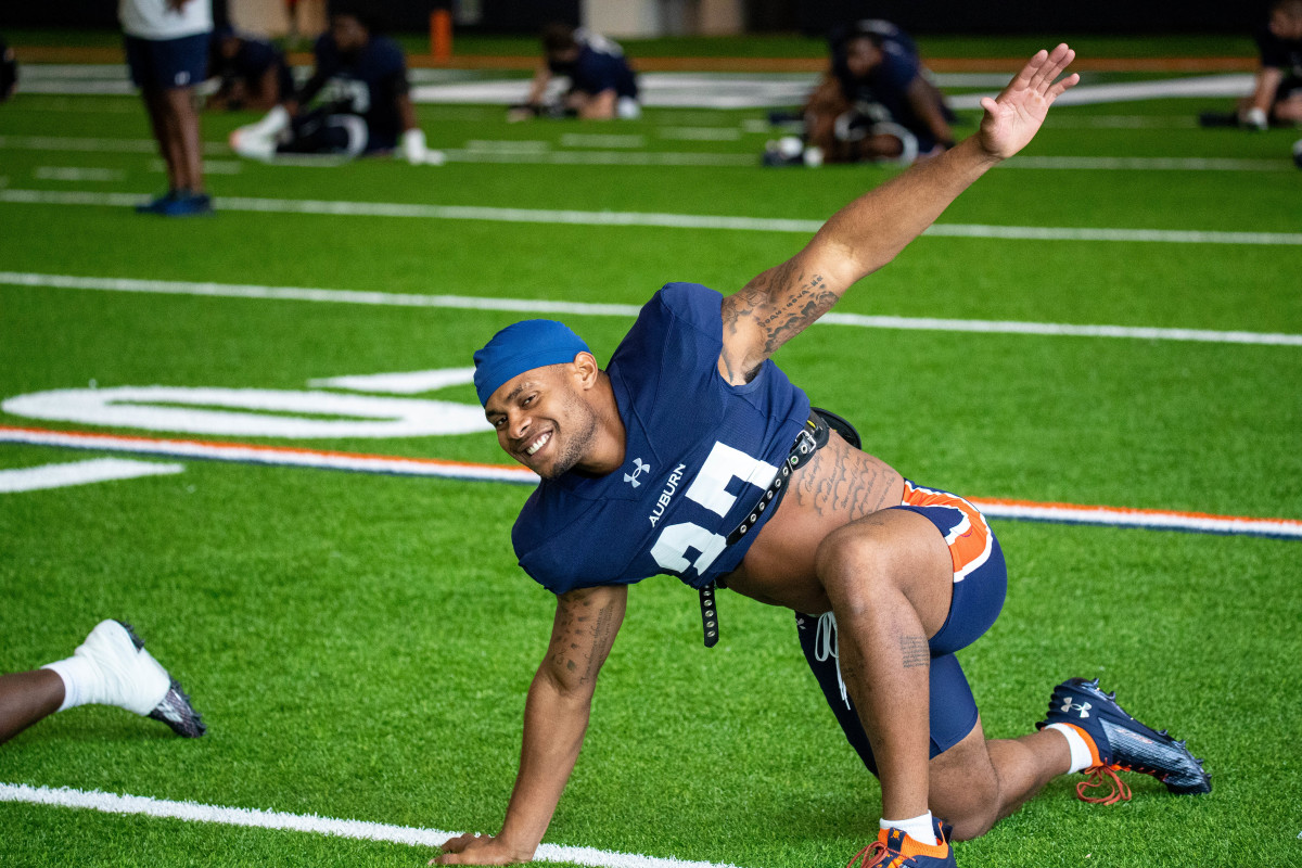 Jarquez Hunter at Auburn football practice - Eric Starling/Auburn Daily