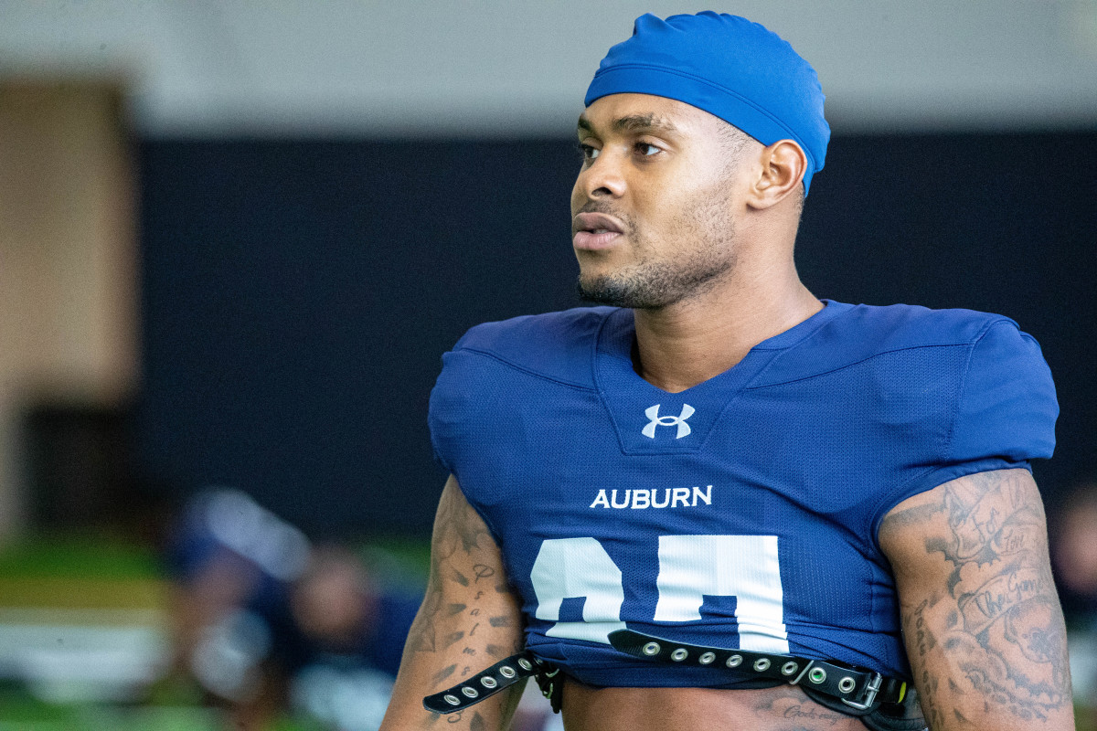 Jarquez Hunter at Auburn football practice - Eric Starling/Auburn Daily