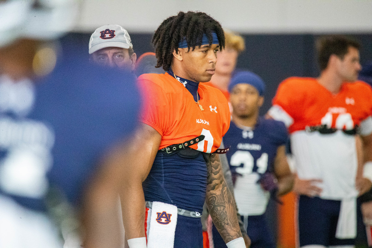 Robby Ashford at Auburn football practice - Eric Starling/Auburn Daily