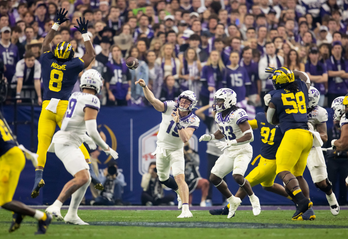 TCU beats Michigan in thrilling Fiesta Bowl to book national title game  spot