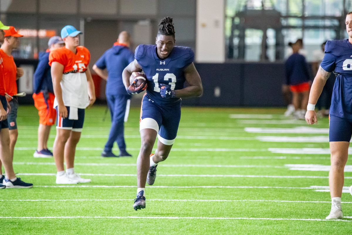 Rivaldo Fairweather at Auburn football practice - Eric Starling/Auburn Daily