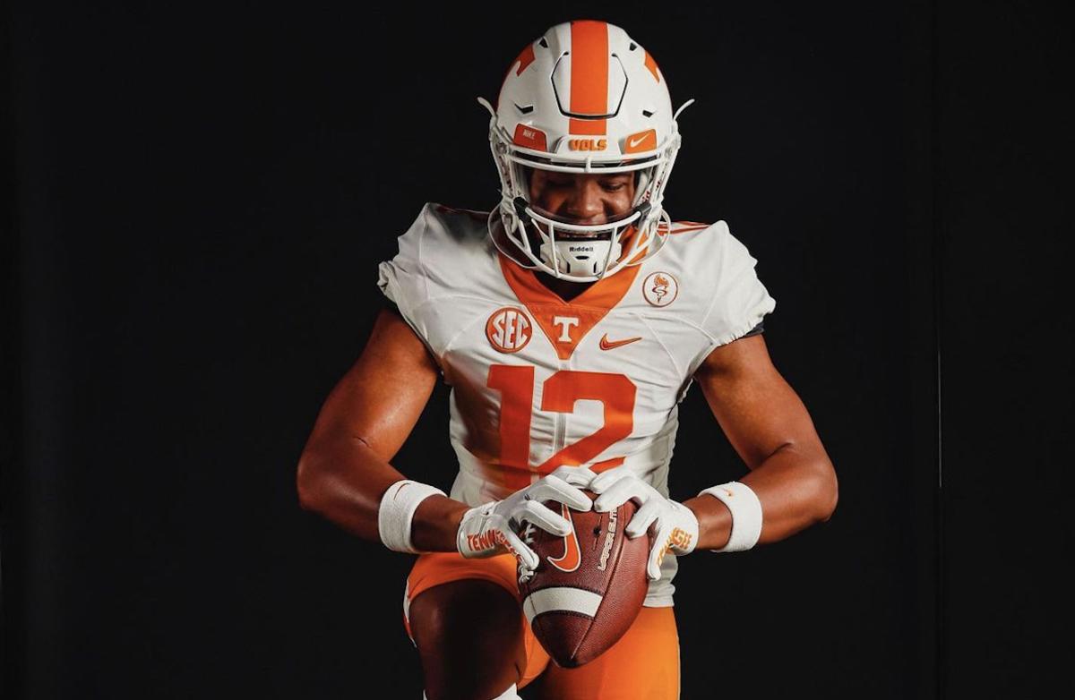 4-star EDGE Bryce Davis during his unofficial visit to Tennessee in Knoxville, Tennessee, on April 15, 2023. (Photo courtesy of Bryce Davis)