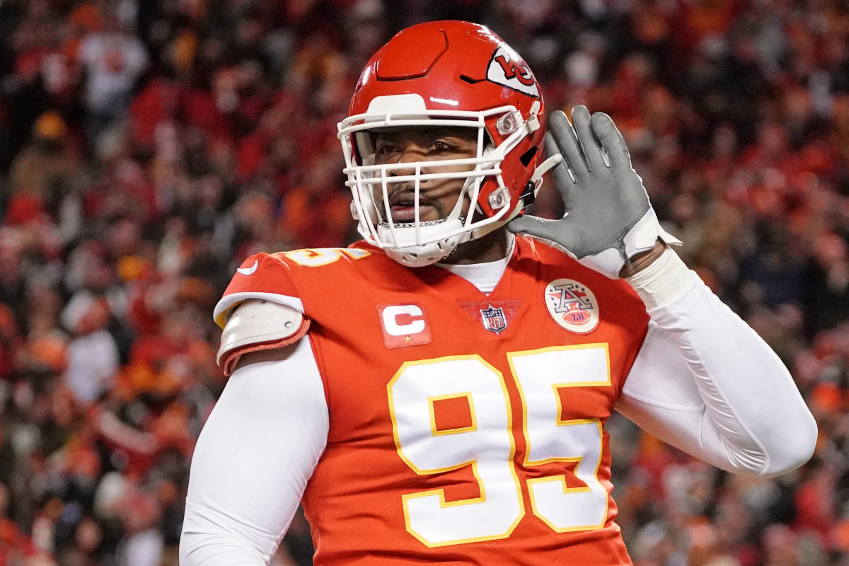 Chris Jones is waiting on a contract extension from the Chiefs.