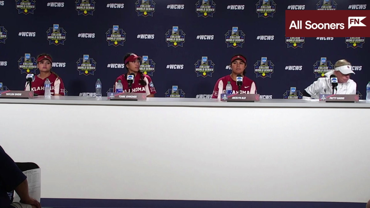WATCH Oklahoma Softball WCWS Finals Game 1 Postgame Sports
