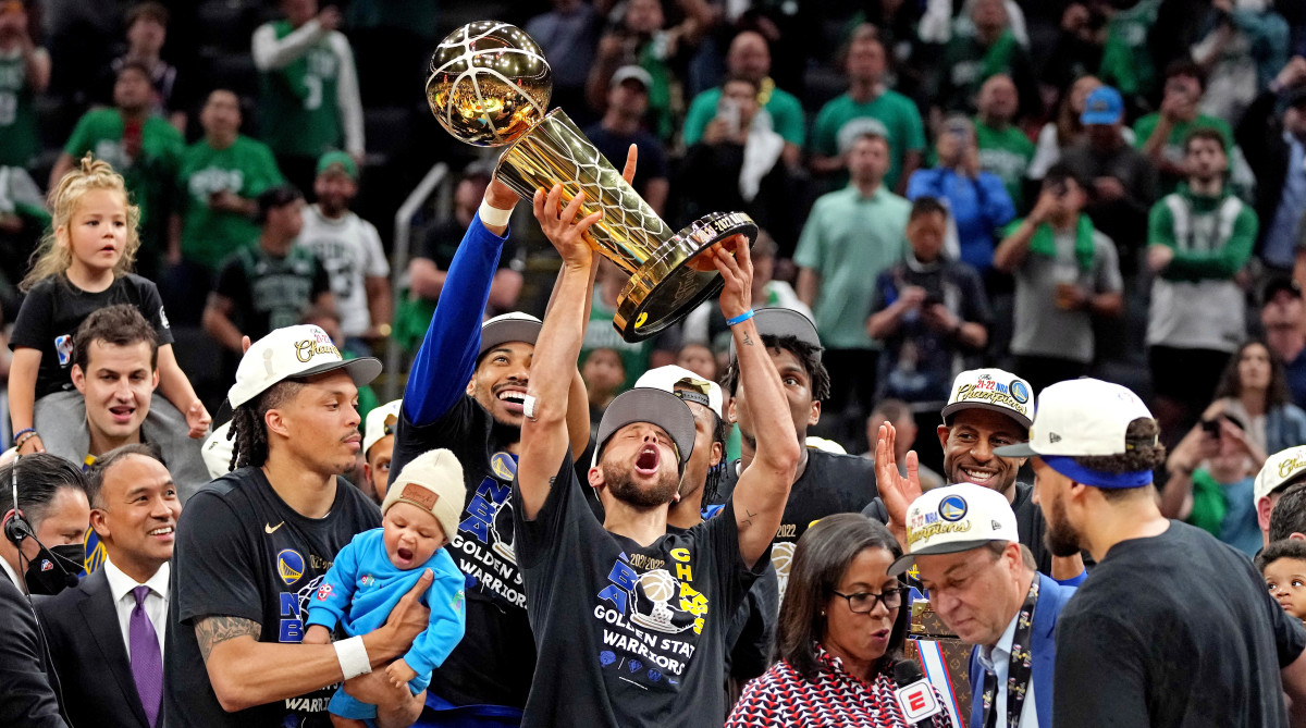 Warriors pull away on Stephen Currys big night to win NBA championship