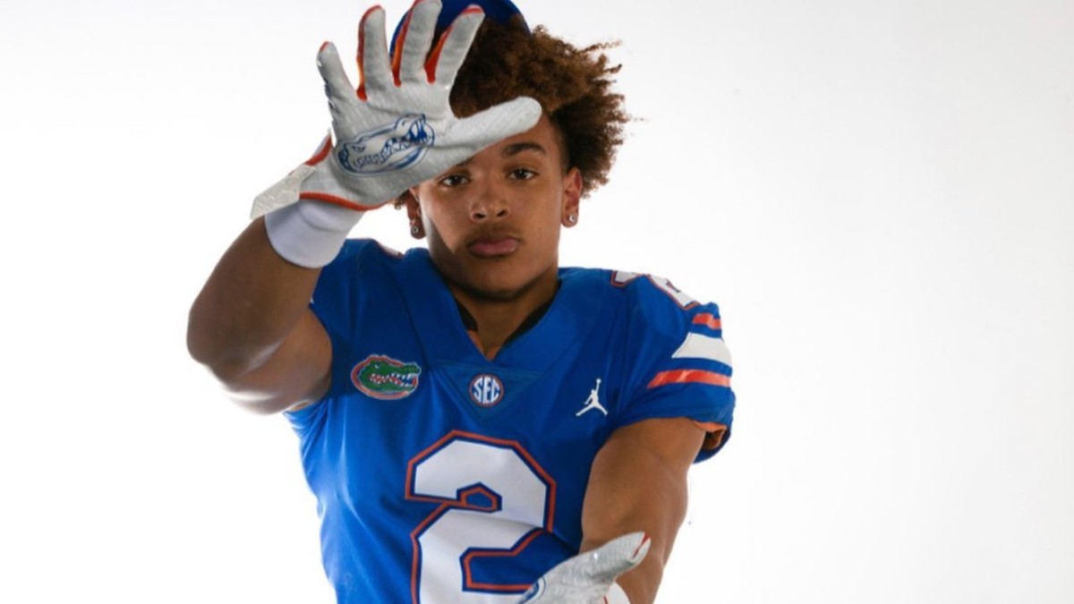 WR Eugene Wilson III on a visit to Florida prior to signing with the Gators on Wednesday as part of the 2023 class.