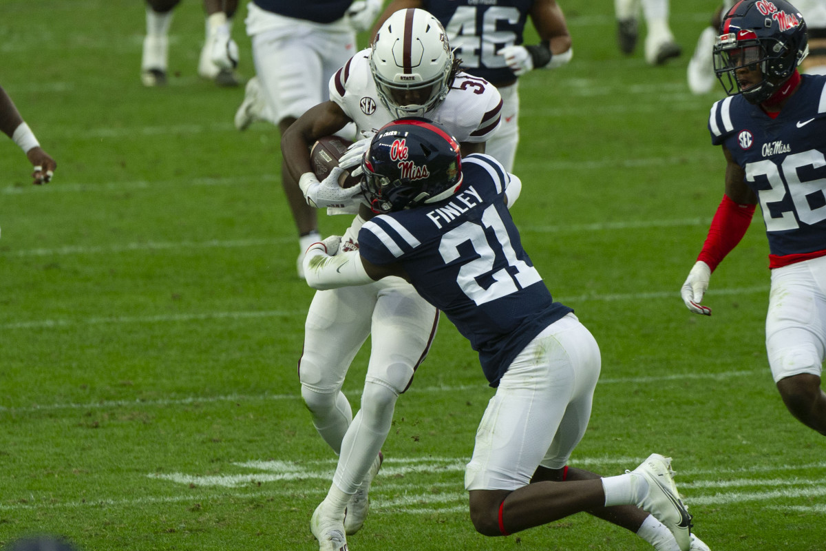 Ole Miss defensive back A.J. Finley