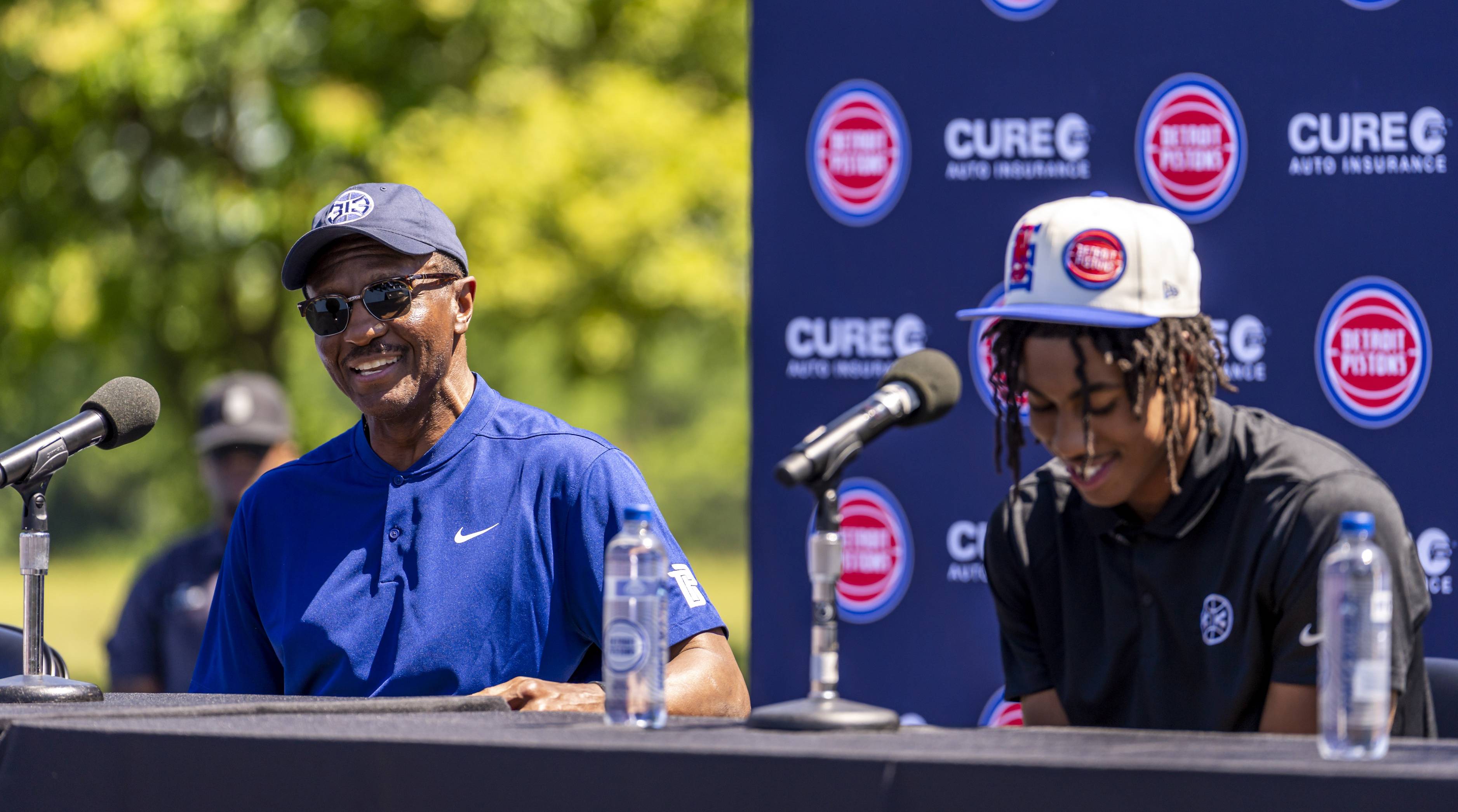 Pistons present Jaden Ivey with the jerseys of his grandfather, father and  mother - Detroit Bad Boys