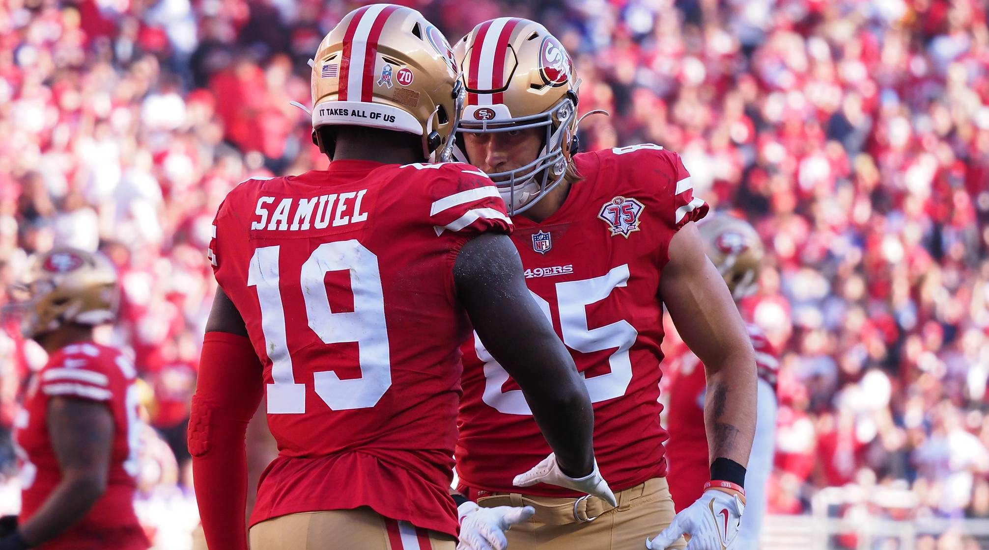 George Kittle, Deebo Samuel fantasy football stats: 49ers pass catchers put  up big numbers vs. Packers in Week 12 - DraftKings Network