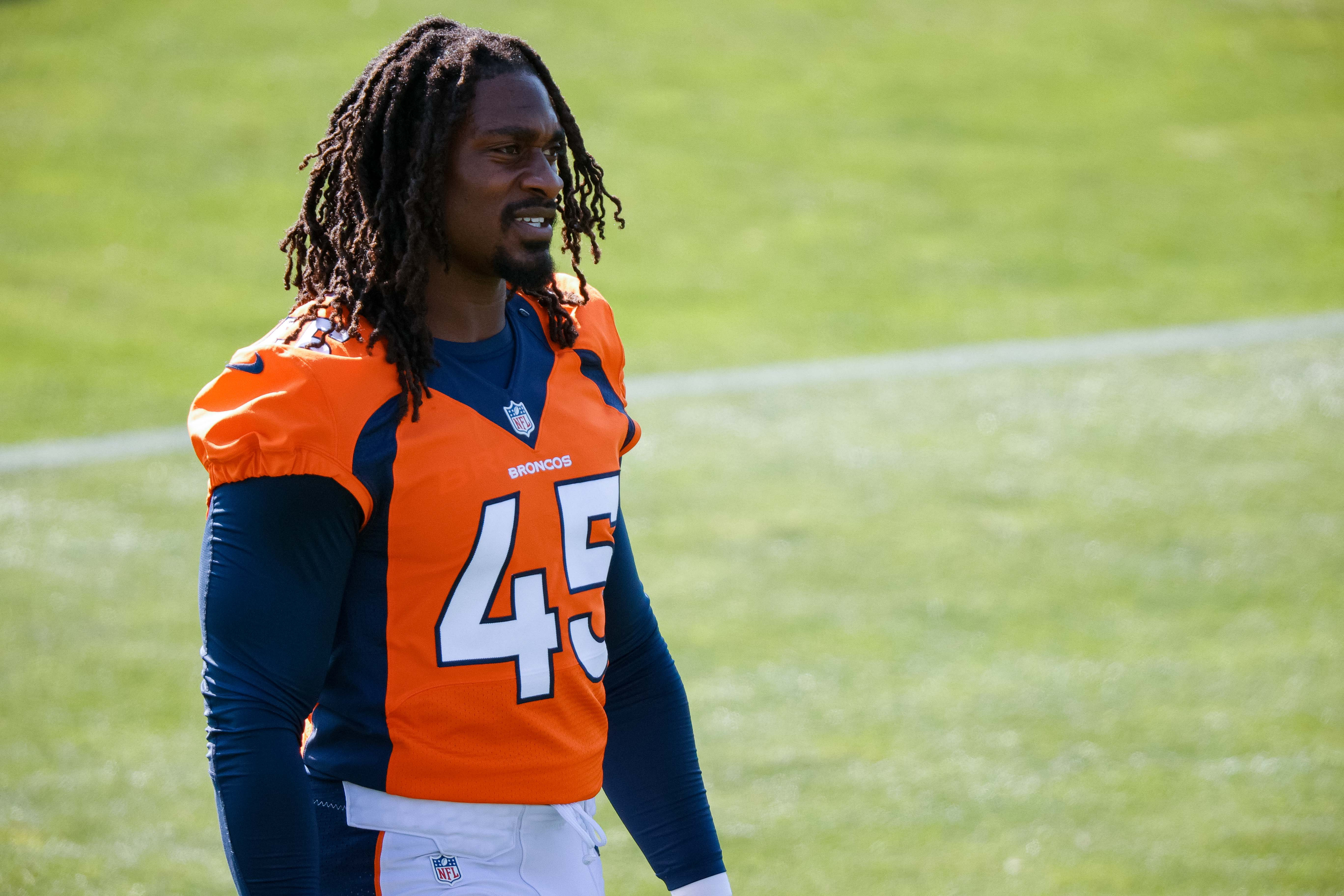 Denver Broncos linebacker Alexander Johnson (45) during the second