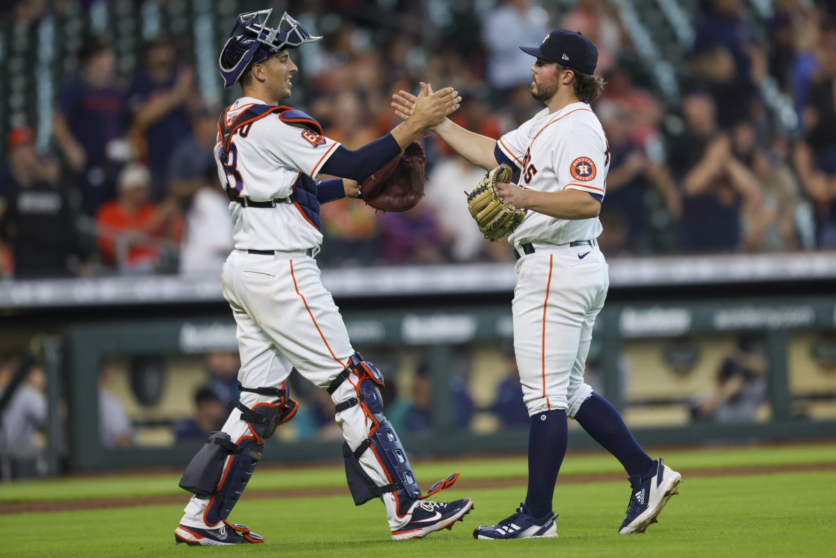 Parker Mushinski makes history as Argyle's first MLB player, throwing a  perfect inning for the Astros, Sports