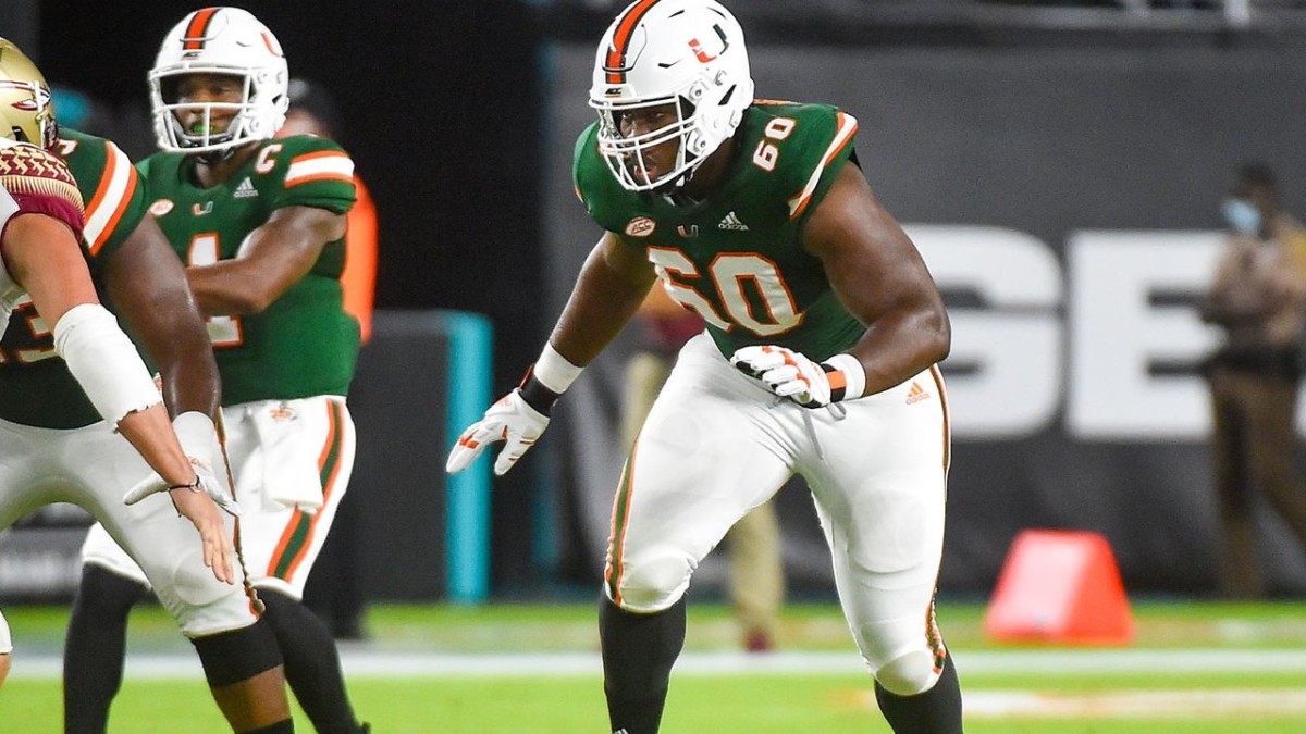 Miami football NFL Mock Draft: LT Zion Nelson only Hurricane in PFF Top 100