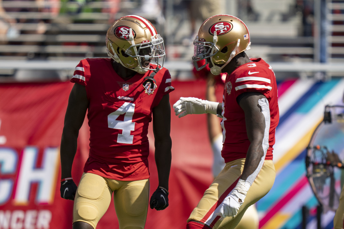 San Francisco 49ers cornerback Emmanuel Moseley (41) in action during an  NFL football game against the Los Angeles Rams, Sunday, Oct. 18, 2020, in  Santa Clara, Calif. (AP Photo/Scot Tucker Stock Photo - Alamy