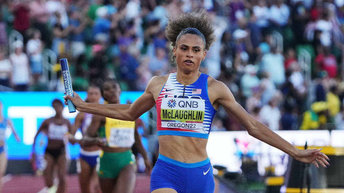 American Runner Sydney McLaughlin Breaks Her Own World Record to Take ...