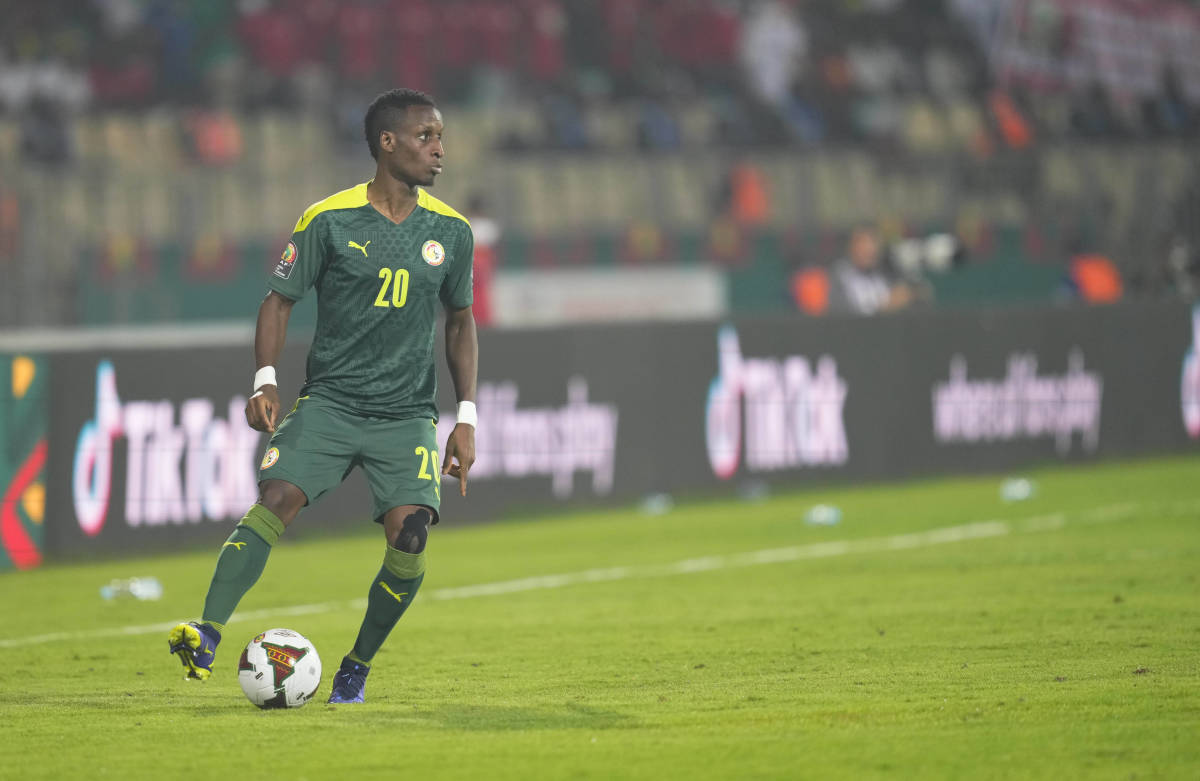 Bouna Sarr in action for Senegal at AFCON 2021