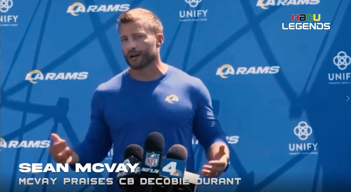 Rams Rookie CB Decobie Durant Praised by Sean McVay, Jalen Ramsey - HBCU  Legends