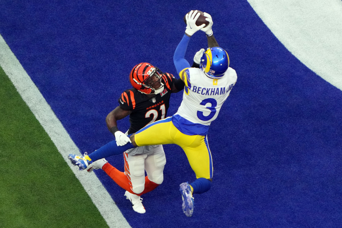 Super Bowl 2022: Rams' Odell Beckham Jr. flashes 'the most