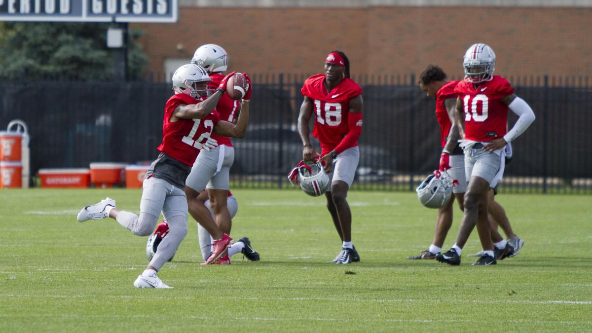 28. Caleb Burton, Marvin Harrison and Xavier Johnson