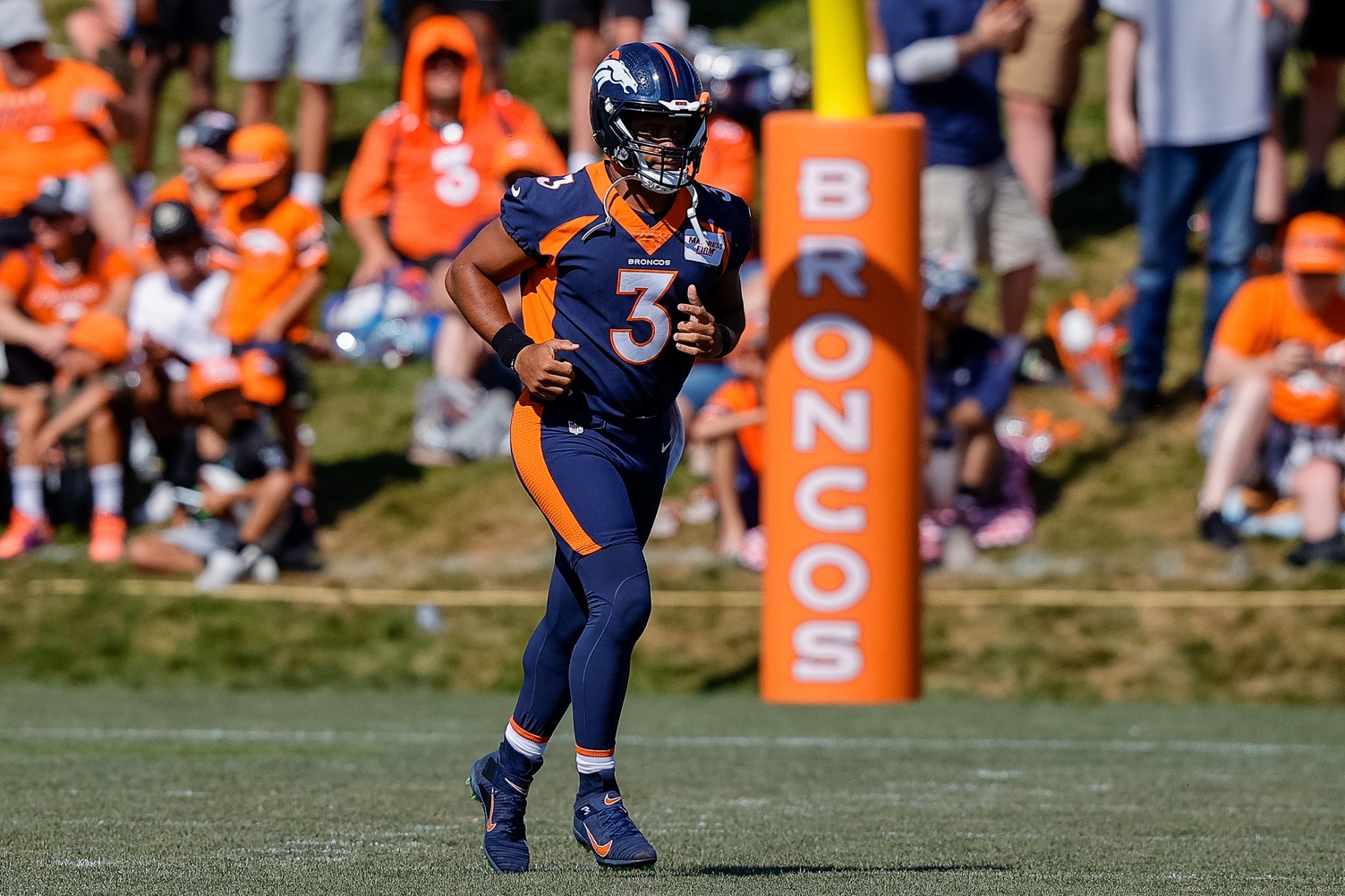 Lt. progressing: working hard during Bronco's training camp