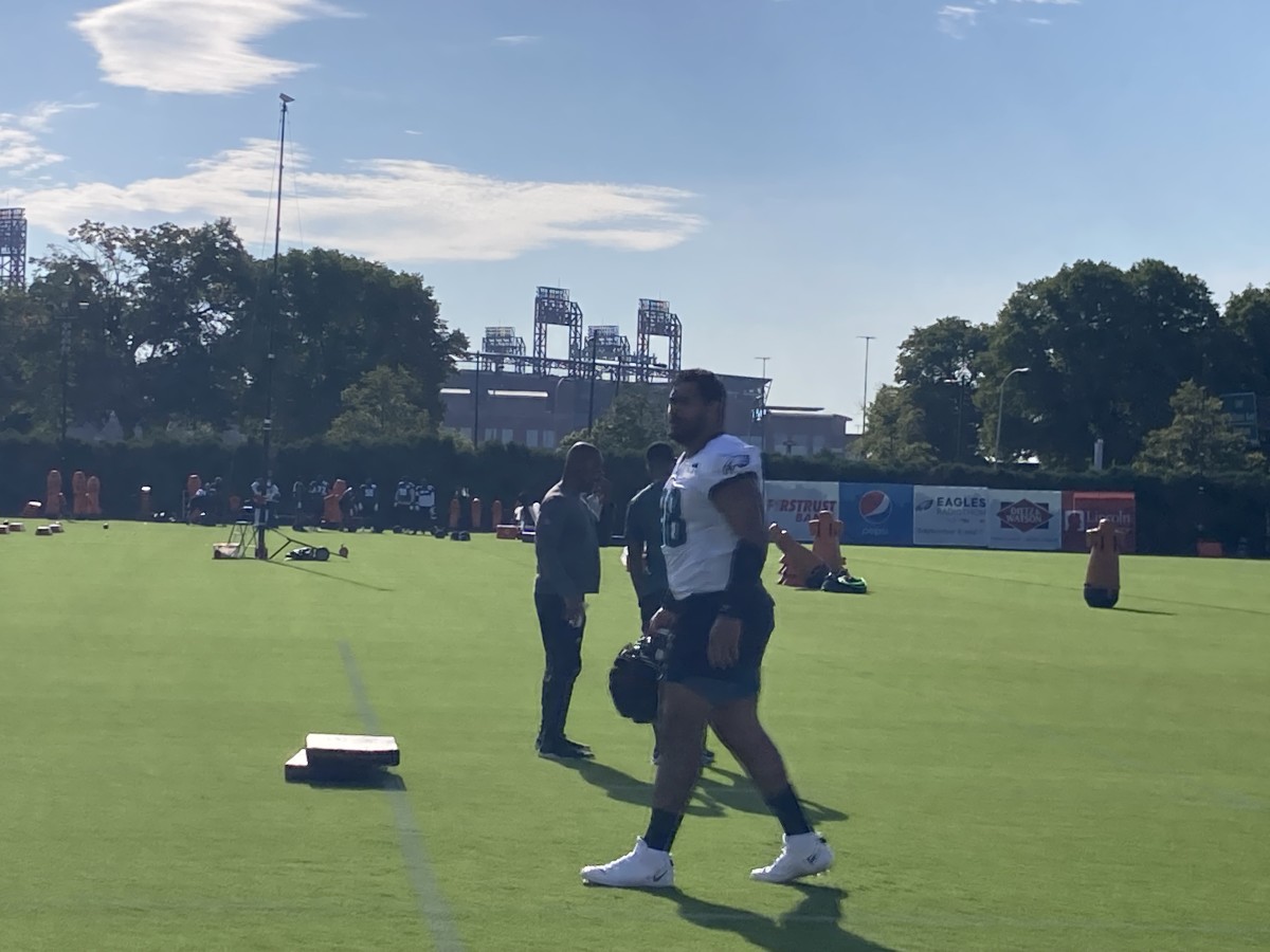 Jordan Mailata was limited during Day 9 of training camp