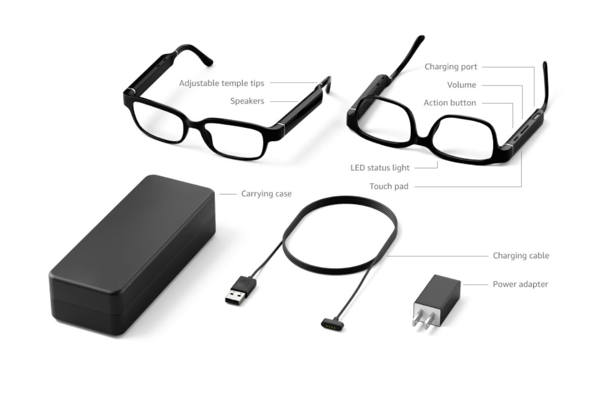Echo Frames 2nd Gen Smart Audio Sunglasses with Polarized
