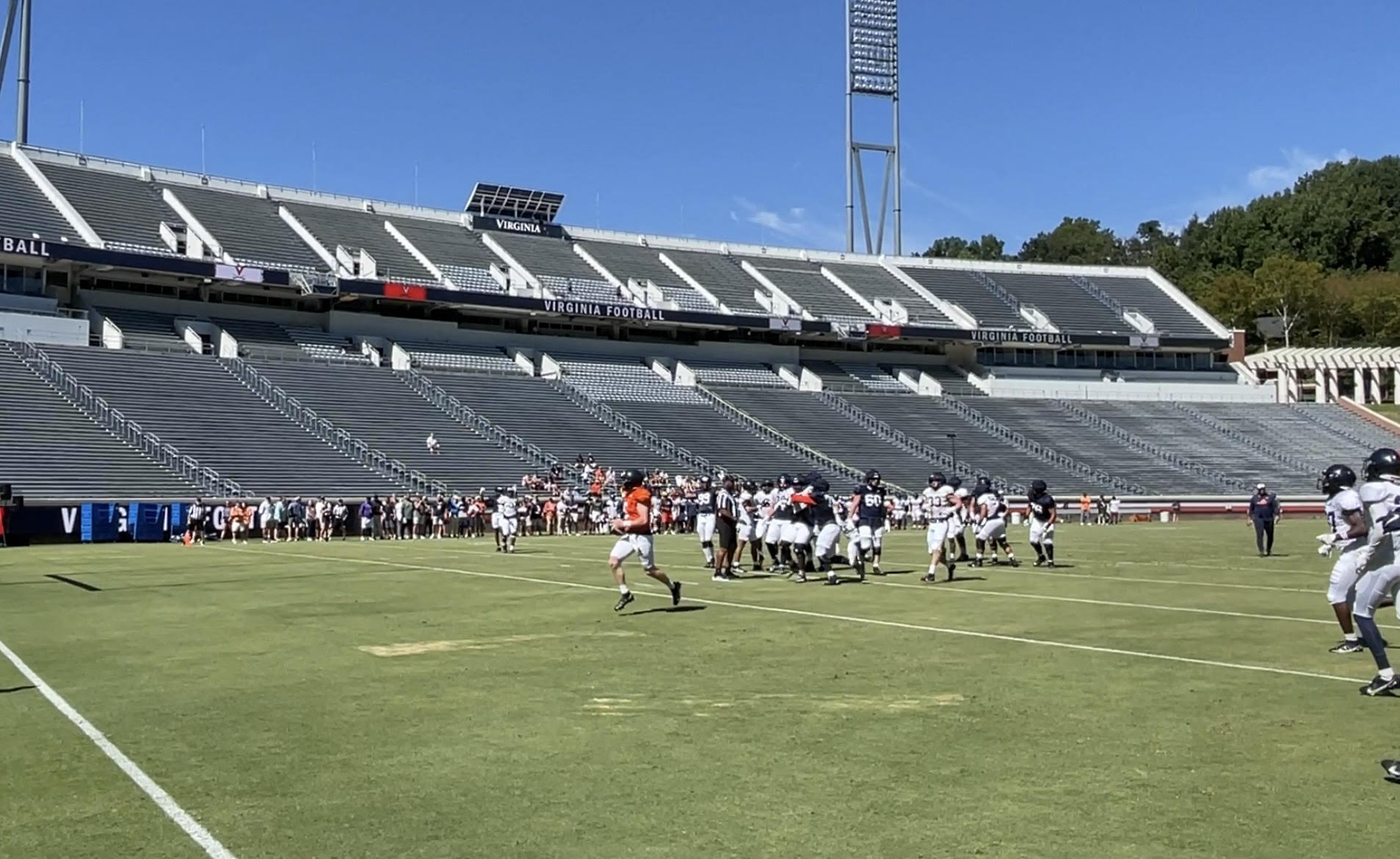 WATCH: Virginia Football Scrimmages at Scott Stadium