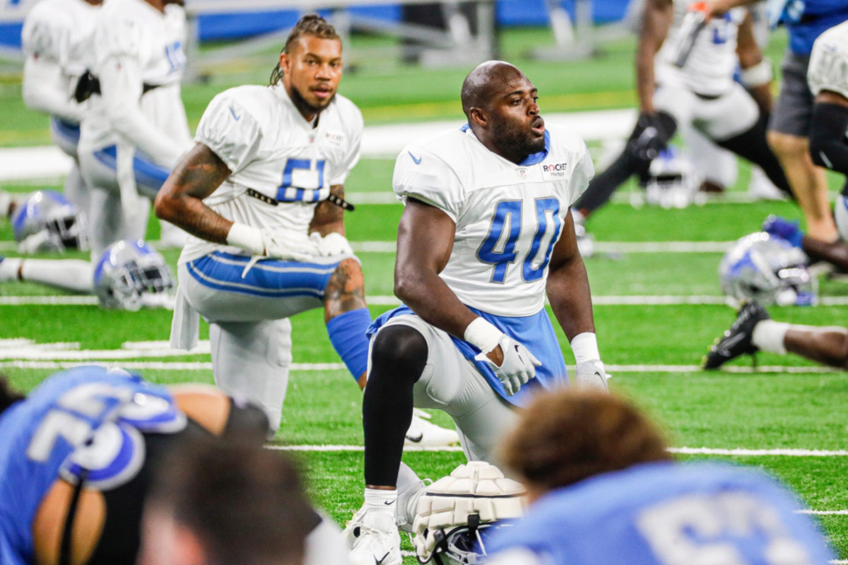 Detroit Lions NFL defense preseason roster bubble Jarrad Davis Sports