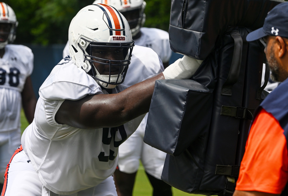 Jayson Jones (99)Auburn football practice on Thursday, Aug. 11, 2022 in Auburn, Ala. Todd Van Emst/AU Athletics