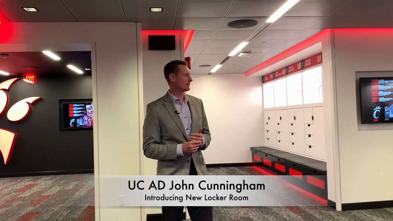 UC unveils new football locker room