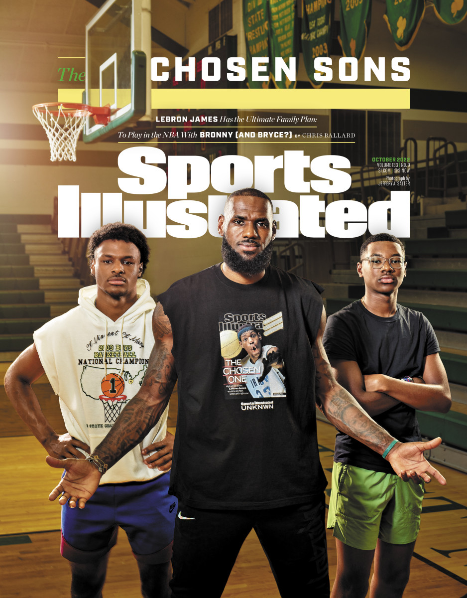 LeBron James SI cover: Inside the session with James and his sons, Bronny  and Bryce - Sports Illustrated
