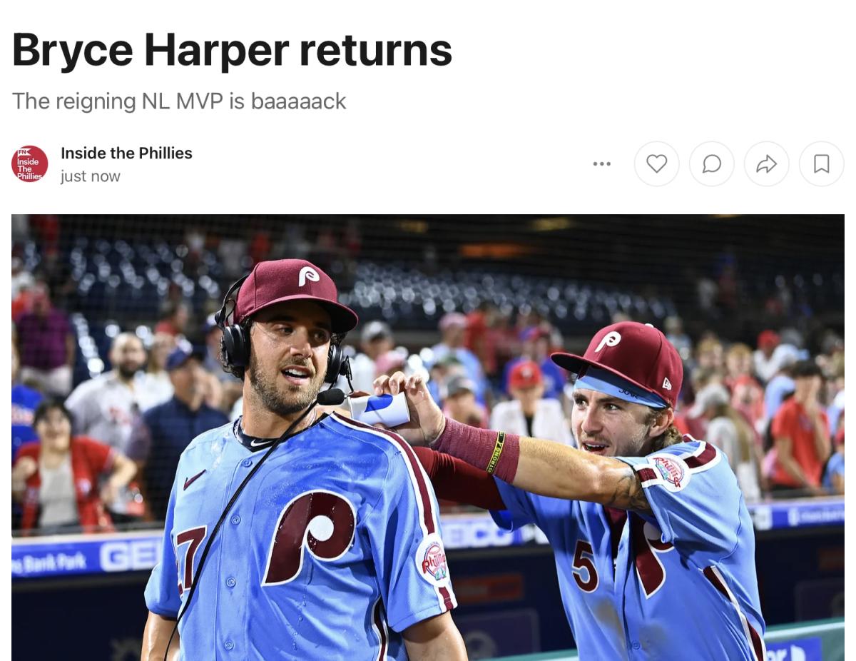What Will It Take for Bryce Harper to Repeat as National League MVP in 2022?  - Sports Illustrated Inside The Phillies