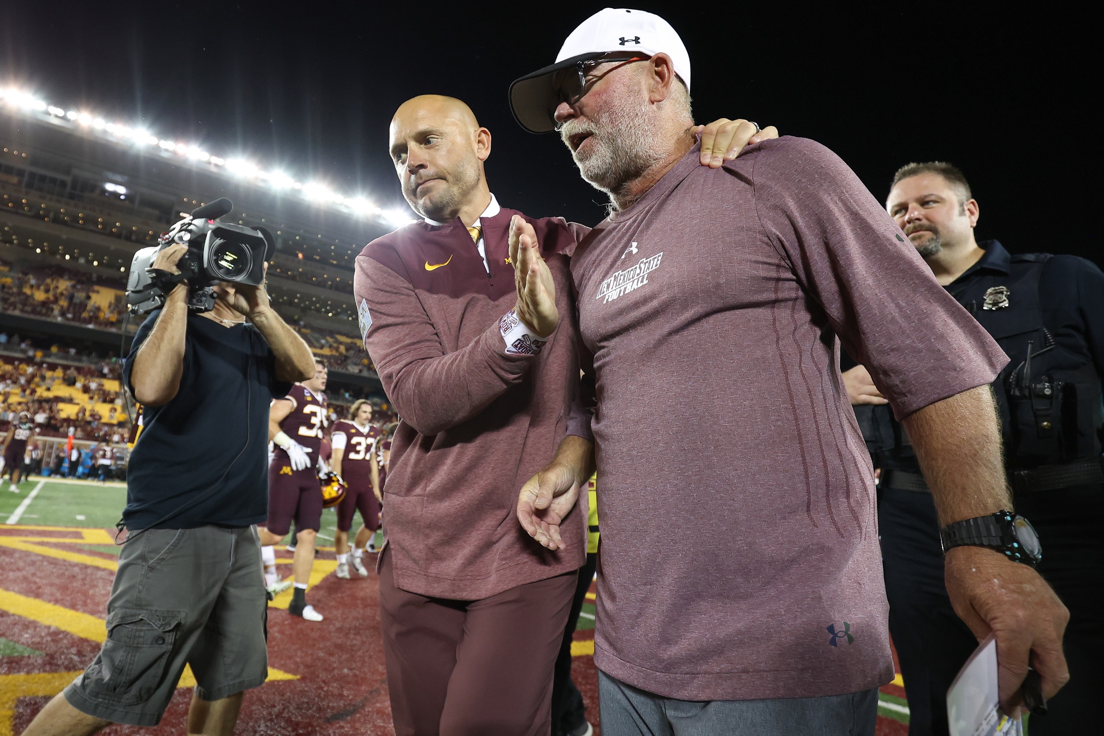 Minnesota Football on X: Coach Kill with former Gopher Marcus