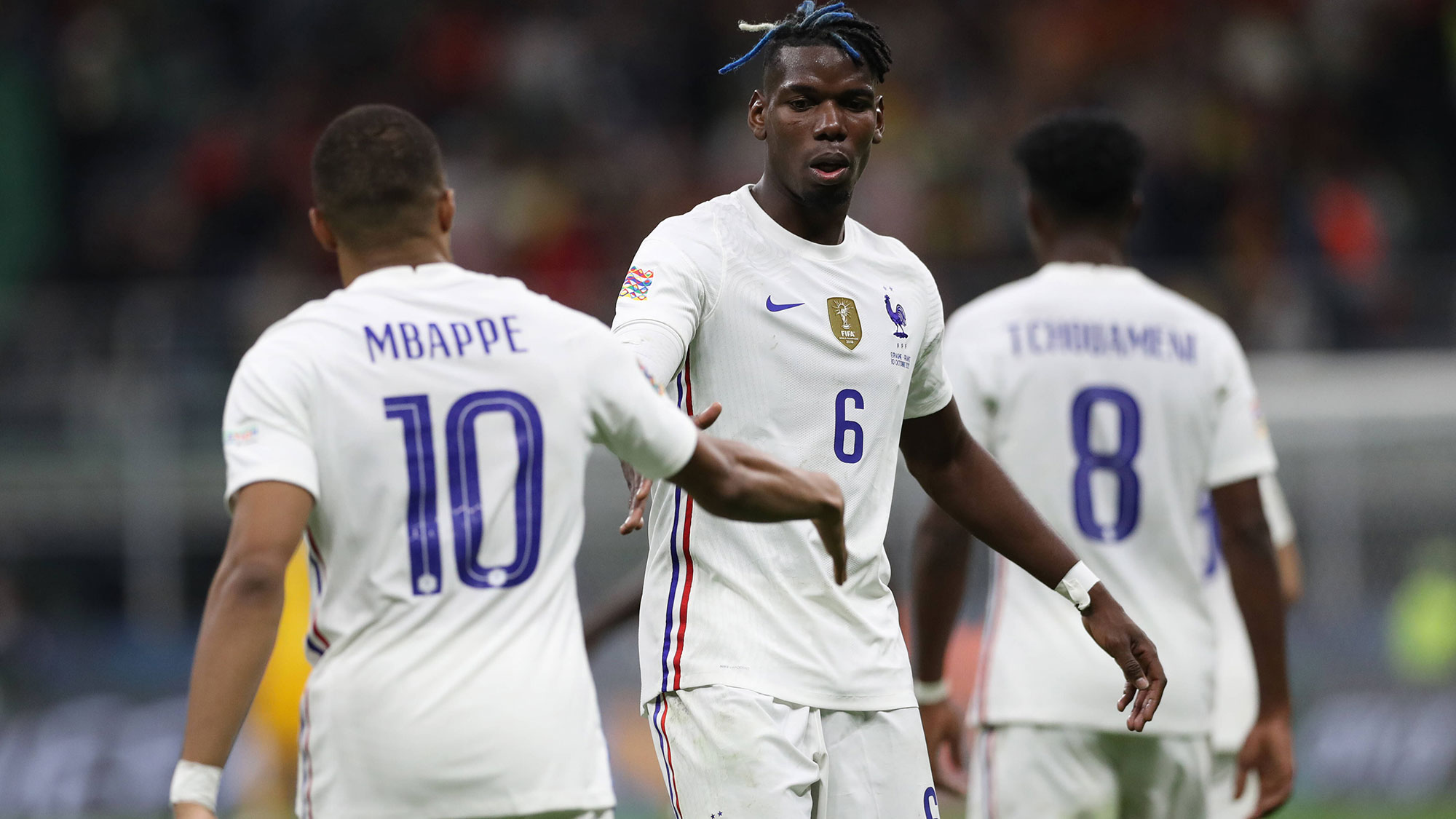 Pogba and Mbappe lead the way as France squad arrive at Clairefontaine