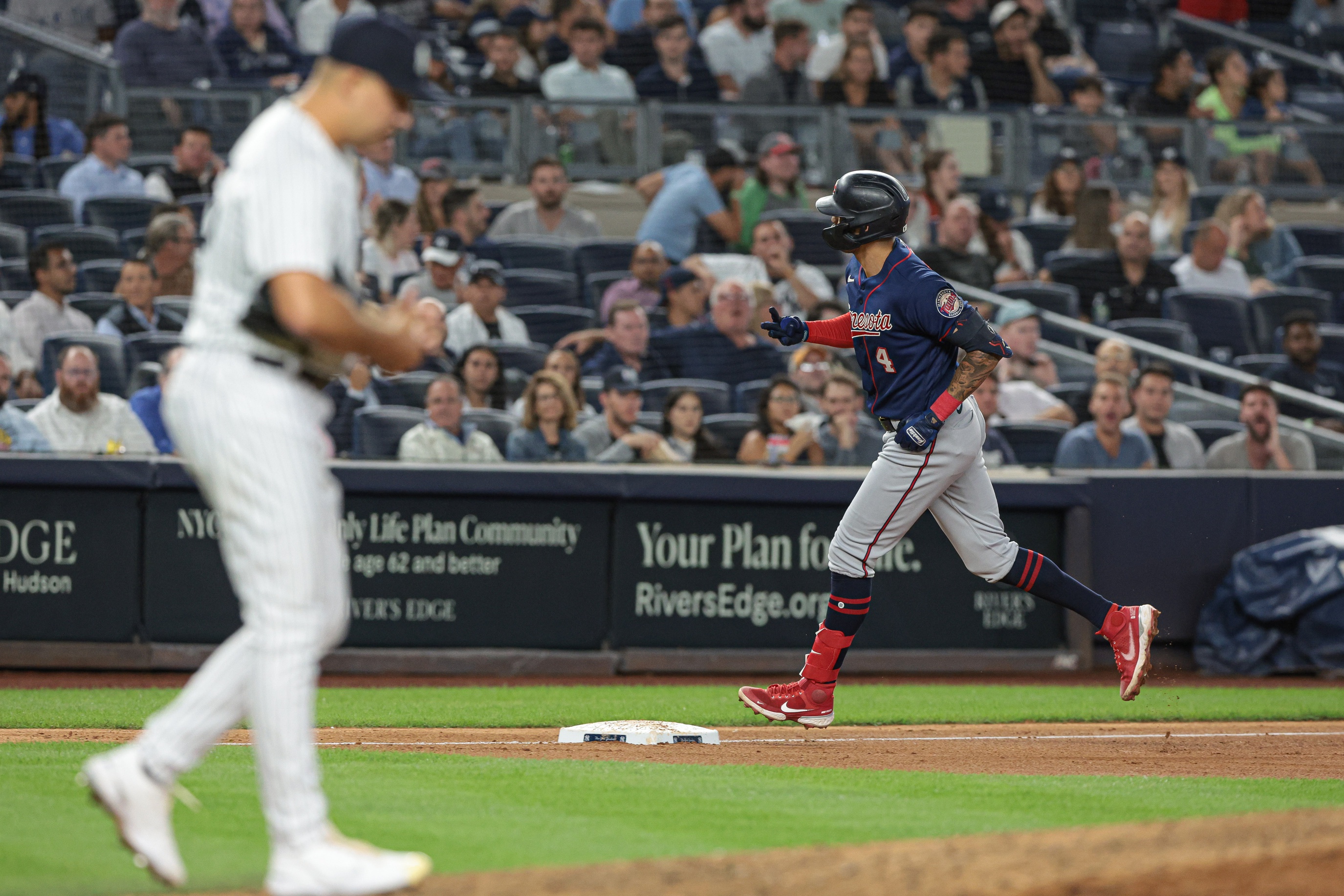 Yankees' Carlos Rodón strikes out five across three innings in