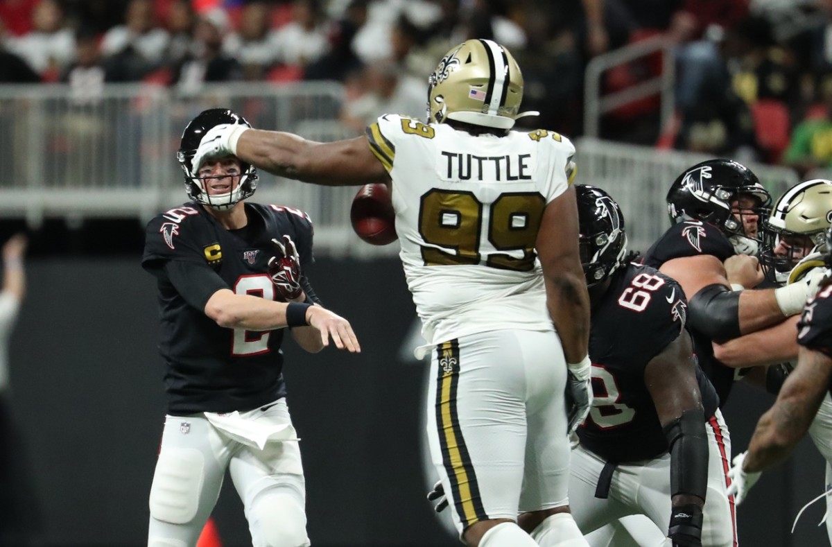 Saints defense stifles the Falcons to the tune of 8 sacks and 2 INT's