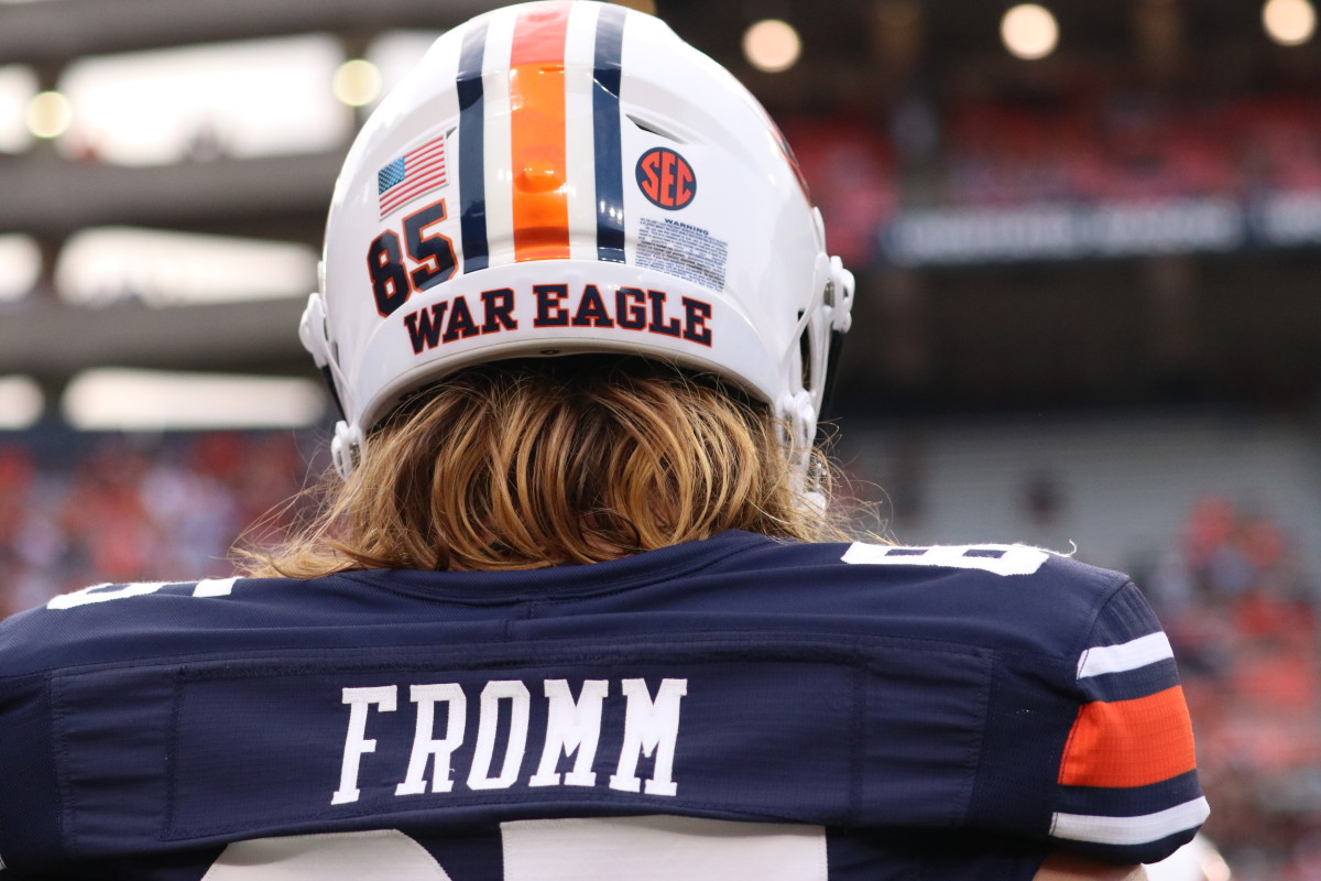 Tyler Fromm gets set for action vs San Jose State.