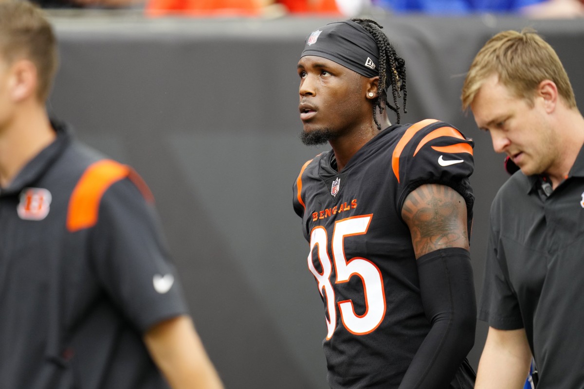 Bengals' Tee Higgins screams in pain, suffers hamstring injury