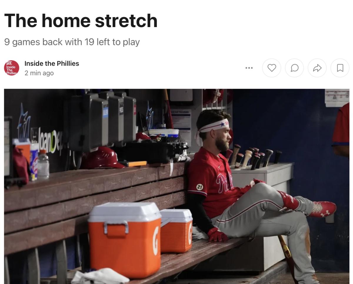 Why the Philadelphia Phillies Bench Will Determine Their 2022 MLB  Postseason Hopes - Sports Illustrated Inside The Phillies