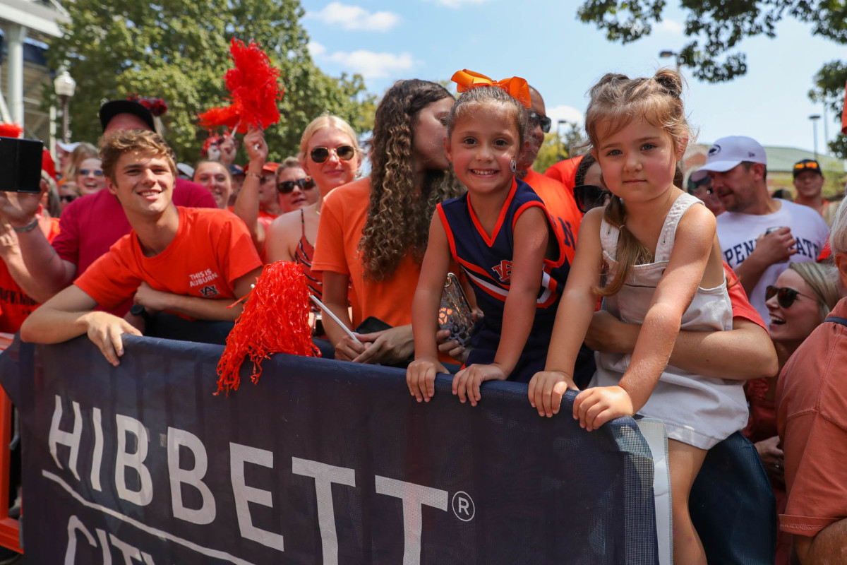 Some of the cutest fans on the Plains waiting for their Auburn Tigers at the Tiger Walk on Saturday, Sept. 17, 2022.