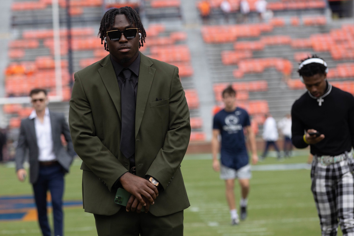 The Auburn Tigers walk the field prior to the Penn State vs Auburn game on Saturday, Sept. 17, 2022.